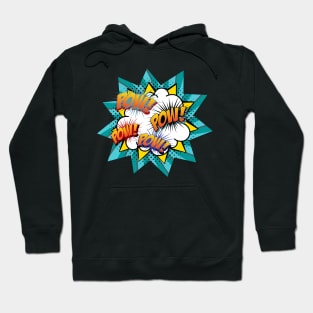 Pow Pow Retro Comic Hoodie